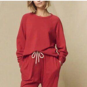 The Great. the College Pullover Sweatshirt in Gemstone size XS (0)